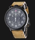 SWISS NAVY8926MABWH Man Black Dial Brown Leather Strap-0